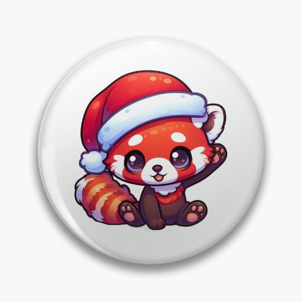 Item preview, Red panda santa  designed and sold by Wxjtecki.