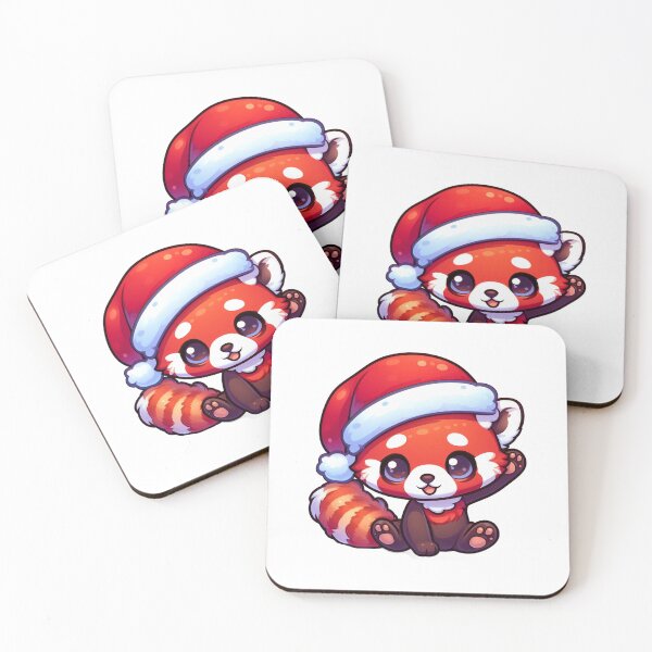 Item preview, Red panda santa  designed and sold by Wxjtecki.