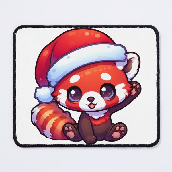 Item preview, Red panda santa  designed and sold by Wxjtecki.
