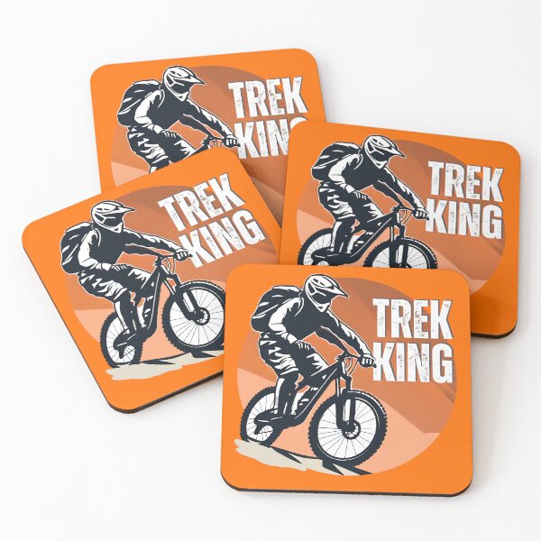 Item preview, Downhill trekking mountain bike rider designed and sold by LessStressNerd.