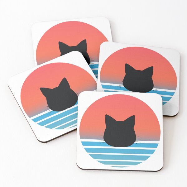 Item preview, Retro Sunset Cat Silhouette designed and sold by JPareDesign.