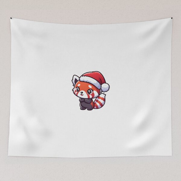 Item preview,  Red panda santa  designed and sold by Wxjtecki.