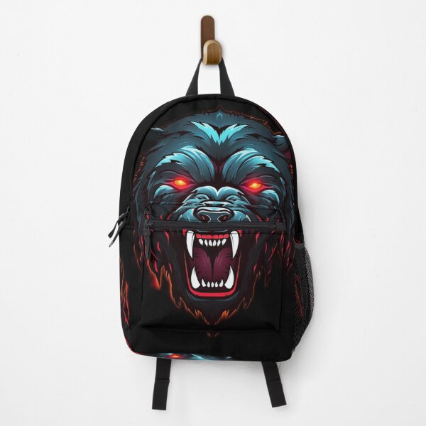 Item preview, Angry bear snarling with red eyes designed and sold by bold-fortune.