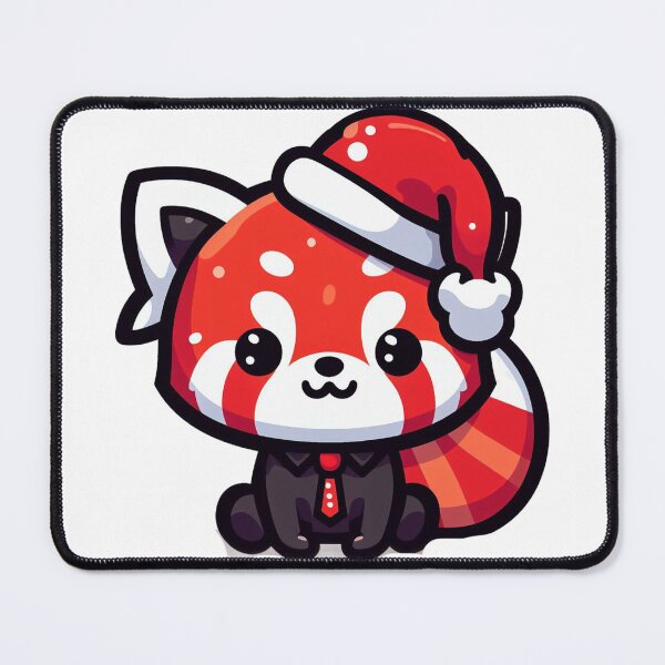 Item preview, Red panda santa designed and sold by Wxjtecki.