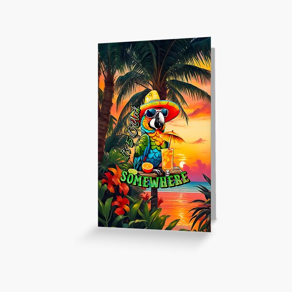 Item preview, It's 5 o'clock somewhere Tropical Parrot designed and sold by MindWave THC.