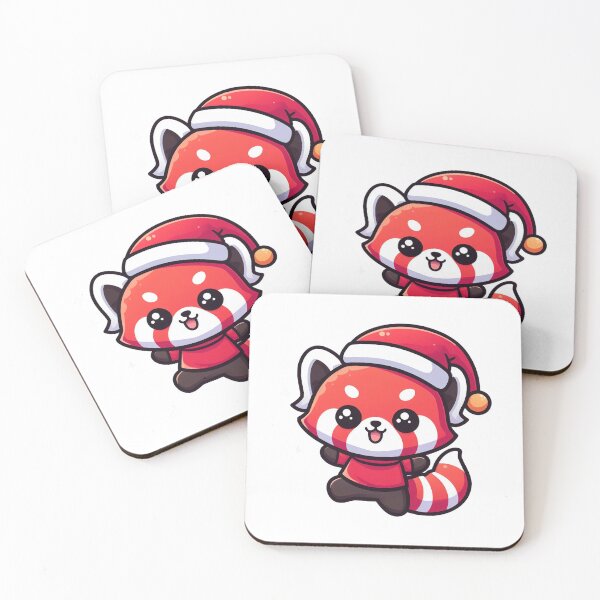 Item preview, Red panda santa  designed and sold by Wxjtecki.