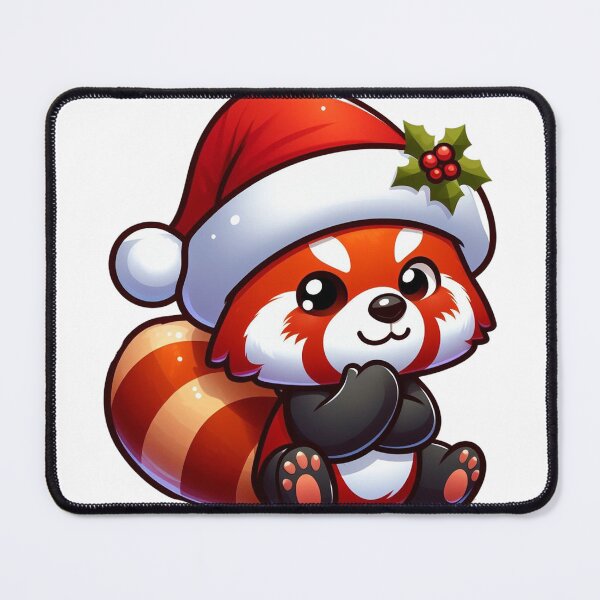 Item preview, Red panda santa designed and sold by Wxjtecki.