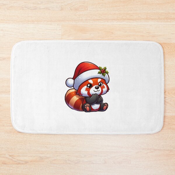 Item preview, Red panda santa  designed and sold by Wxjtecki.