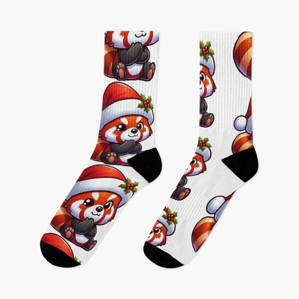 Item preview, Red panda santa  designed and sold by Wxjtecki.