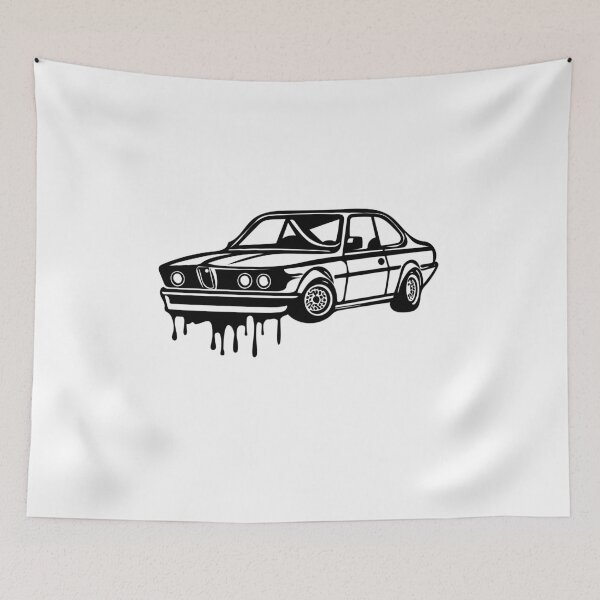 Item preview, Black and White Minimalist Retro Car  designed and sold by Lab4YourStyle.