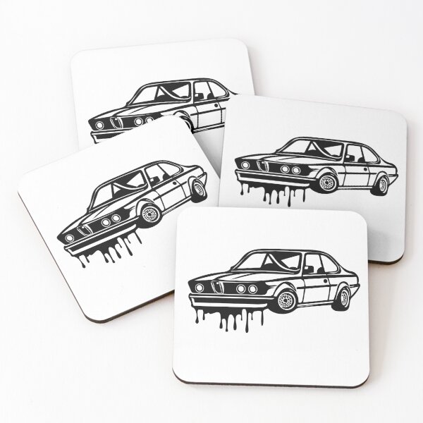 Item preview, Black and White Minimalist Retro Car  designed and sold by Lab4YourStyle.