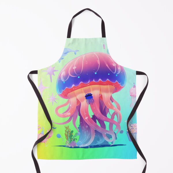 Item preview, Jellyfish Cute Anime With Cupcake designed and sold by BrightSeaDesign.