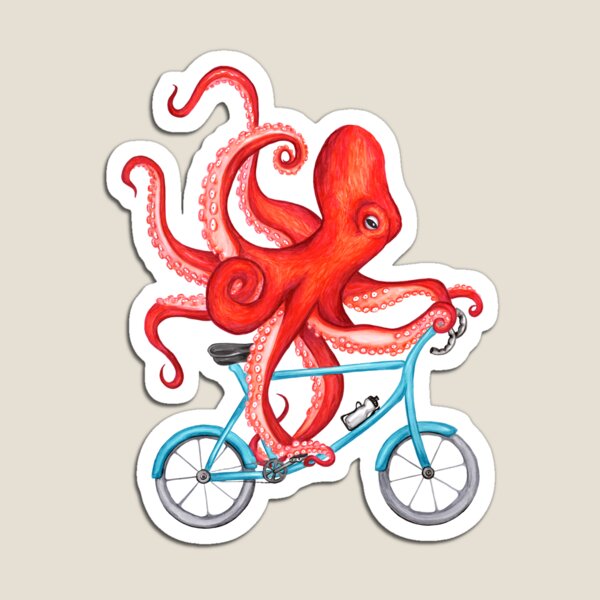 Item preview, Cycling octopus designed and sold by Amélie  Legault.
