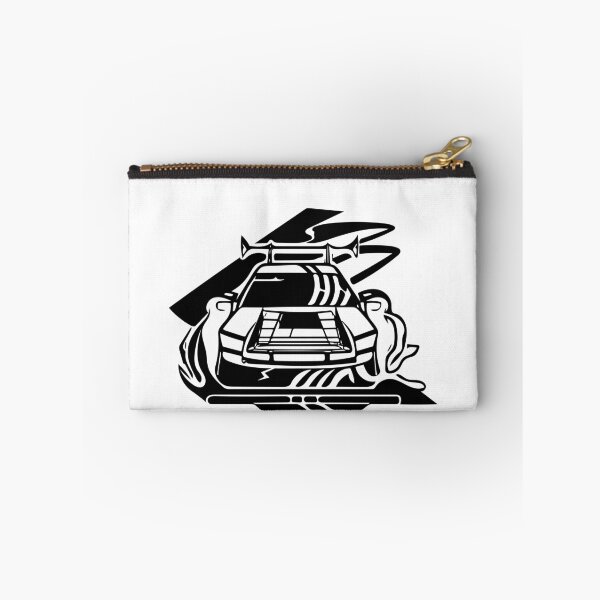 Item preview, Black and White Minimalist Track American Car  designed and sold by Lab4YourStyle.