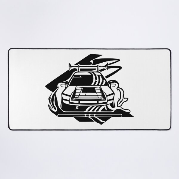 Item preview, Black and White Minimalist Track American Car designed and sold by Lab4YourStyle.