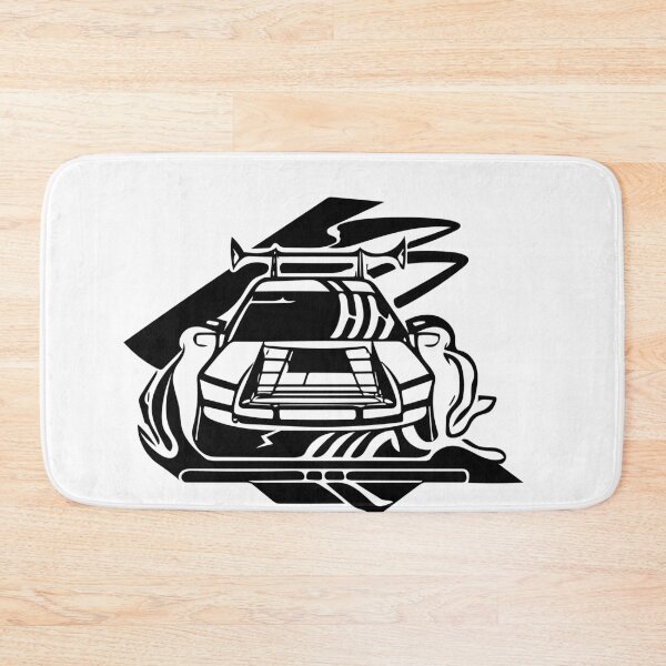 Item preview, Black and White Minimalist Track American Car  designed and sold by Lab4YourStyle.