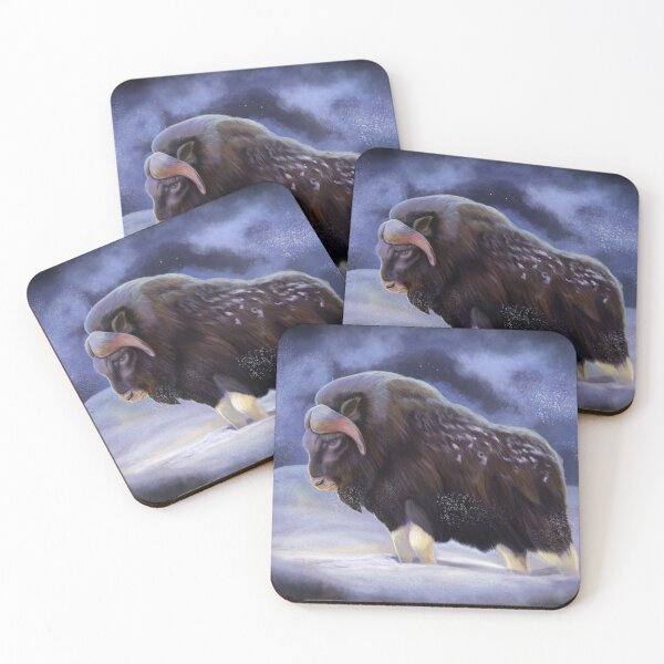 Item preview, Musk Oxen painting 1 of 2 designed and sold by AK-Hevonen.