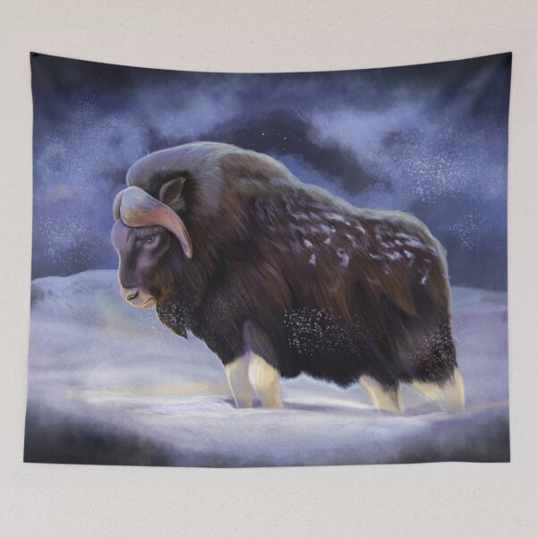 Item preview, Musk Oxen painting 1 of 2 designed and sold by AK-Hevonen.