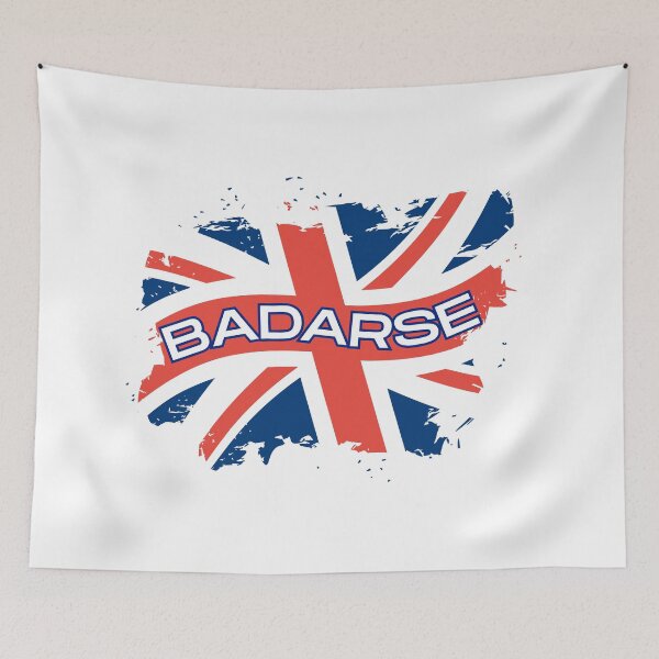 Item preview, Badarse, british badarse, 'badass', bad-ass, funny UK flag, bad ass designed and sold by QuirkyTease.