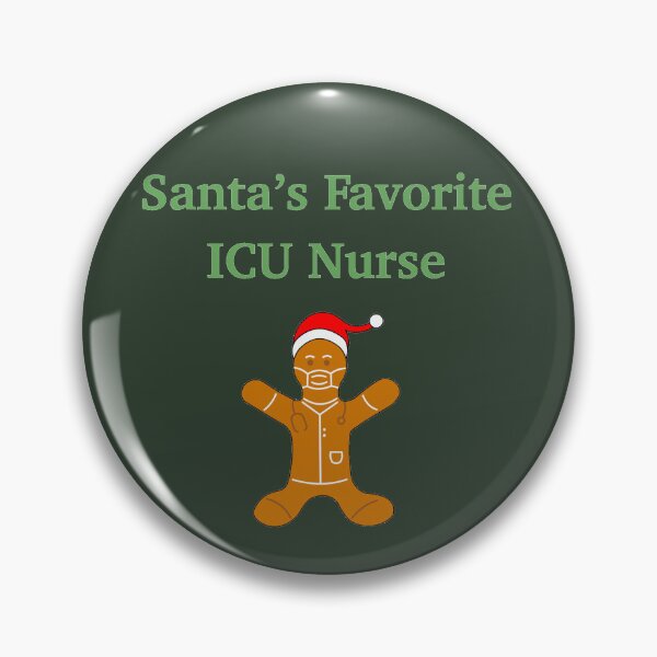 Item preview, Santa’s Favorite ICU Nurse designed and sold by peachesandfizz.