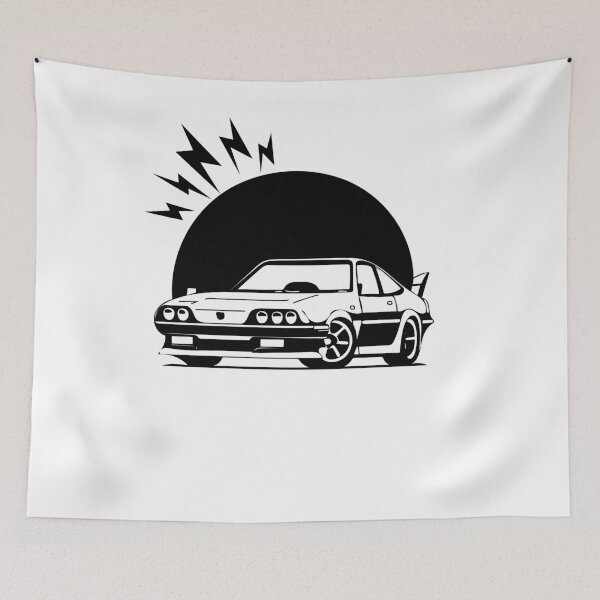 Item preview, Black and White Minimalist Japan Car  designed and sold by Lab4YourStyle.