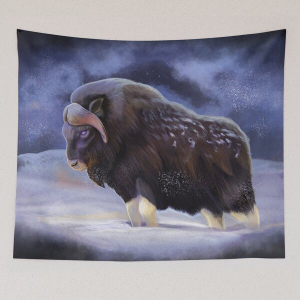 Item preview, Oxen painting 2 of 2 designed and sold by AK-Hevonen.