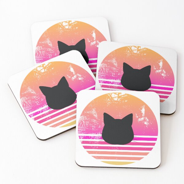 Item preview, Retro Sunset Cat Silhouette designed and sold by JPareDesign.