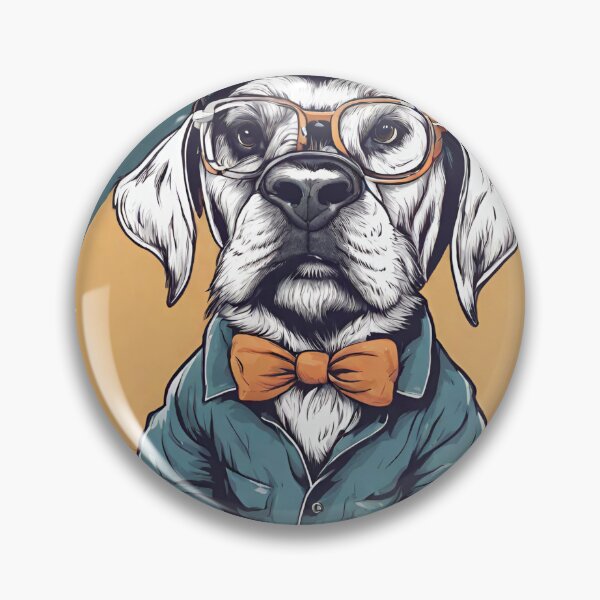 Item preview, Sunrise dog, yellow, blue designed and sold by MyartStudioTB.