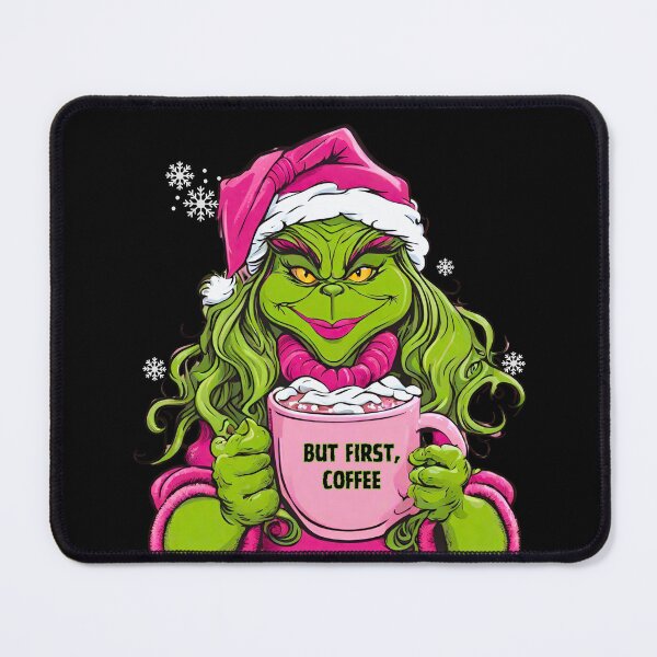 Item preview, Lady Grinch But First, Coffee designed and sold by Sarahi50.