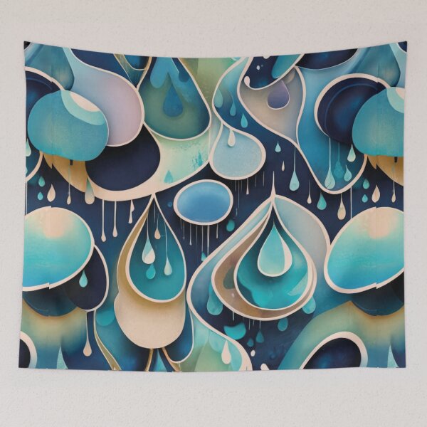 Item preview, Artistic rain pattern designed and sold by LuckyFamily.