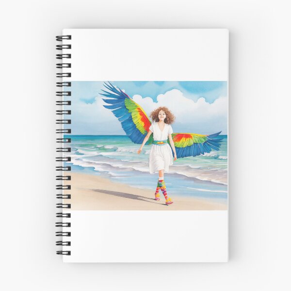 Item preview, A girl like an angel with colored wings. designed and sold by uliklo.