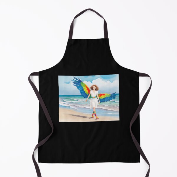 Item preview, A girl like an angel with colored wings. designed and sold by uliklo.