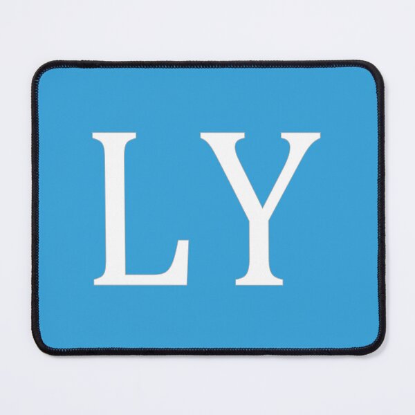 Item preview, LY Initials Monogram Elegant White Letters designed and sold by Jeallan Designs.