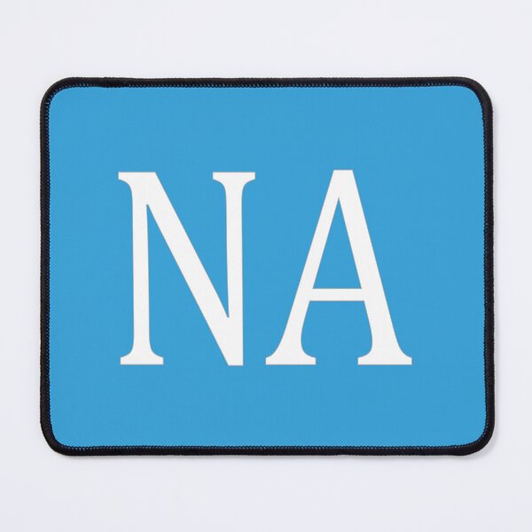 Item preview, NA Initials Monogram Elegant White Letters designed and sold by Jeallan Designs.