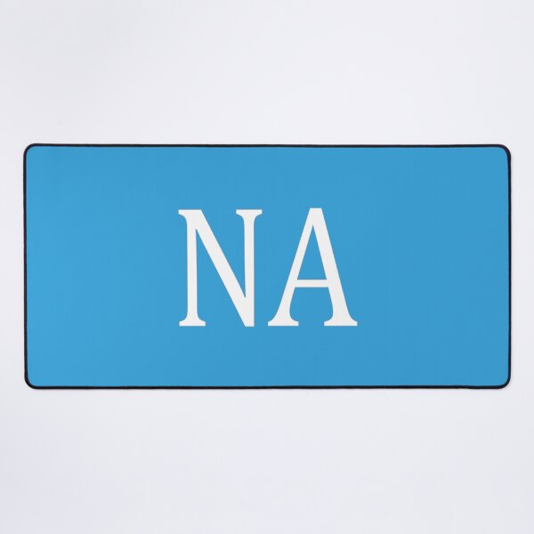 Item preview, NA Initials Monogram Elegant White Letters designed and sold by Jeallan Designs.