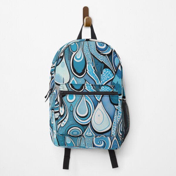 Item preview, Extremely blue rain pattern designed and sold by LuckyFamily.