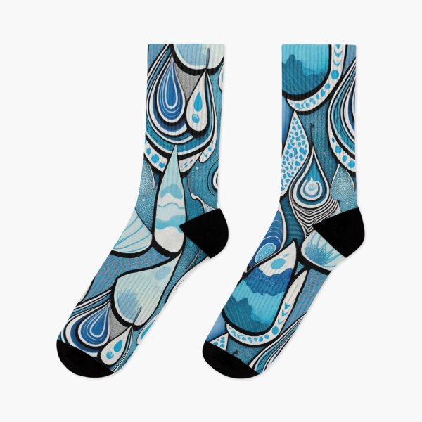 Item preview,  Extremely blue rain pattern designed and sold by LuckyFamily.