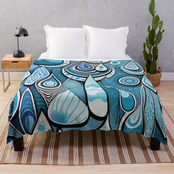 Item preview,  Extremely blue rain pattern designed and sold by LuckyFamily.