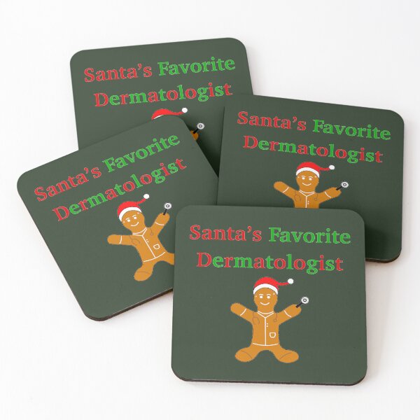 Item preview, Santa’s Favorite Dermatologist designed and sold by peachesandfizz.