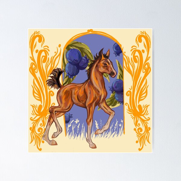Item preview, bluberry flavoured horse  designed and sold by captainringtail.