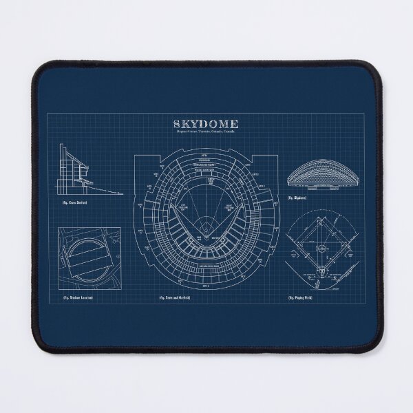 Item preview, SkyDome. Rogers Center. Toronto, Ontario, Canada (Navy Blueprint) designed and sold by BGALAXY.