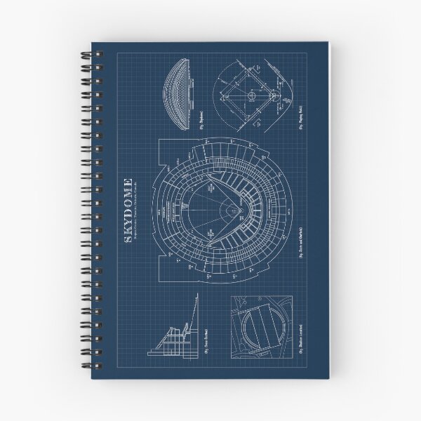 Item preview, SkyDome. Rogers Center. Toronto, Ontario, Canada (Navy Blueprint) designed and sold by BGALAXY.