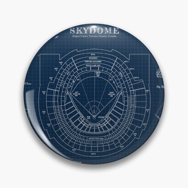 Item preview, SkyDome. Rogers Center. Toronto, Ontario, Canada (Navy Blueprint) designed and sold by BGALAXY.
