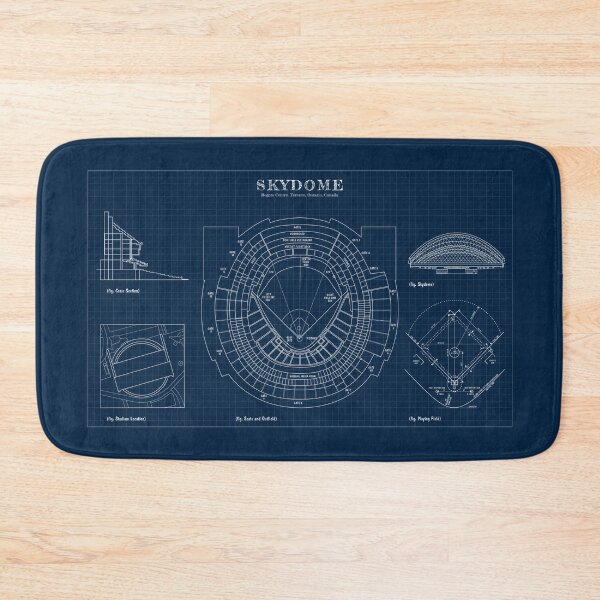 Item preview, SkyDome. Rogers Center. Toronto, Ontario, Canada (Navy Blueprint) designed and sold by BGALAXY.
