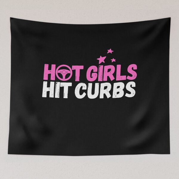 Item preview, Hot Girls Hit Curbs Funny Gifts For Drivers designed and sold by GRABAPSHOP.
