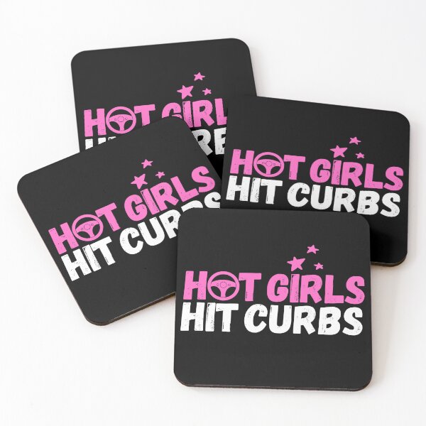 Item preview, Hot Girls Hit Curbs Funny Gifts For Drivers designed and sold by GRABAPSHOP.