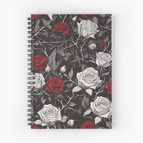 Item preview, White and red roses on a black background designed and sold by N0VEEN.
