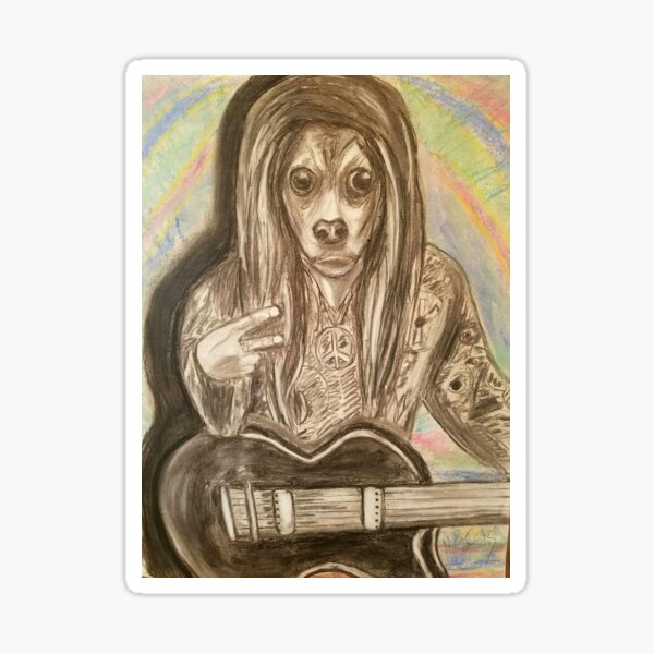The Psychedelic Stray Sticker