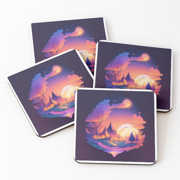 Item preview, Colorful Island Fantasy Art designed and sold by DemureArtsy.