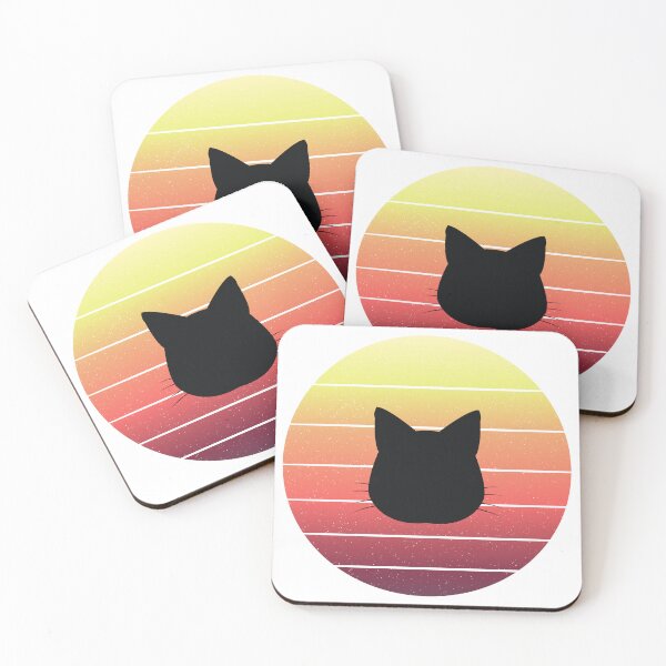 Item preview, Retro Sunset Cat Silhouette designed and sold by JPareDesign.